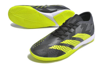Men's Adidas Predator Accuracy.3 IC Football Shoes - Black/Green/White