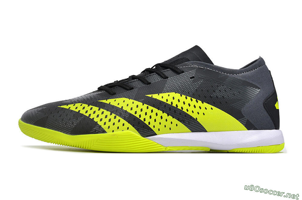 Men's Adidas Predator Accuracy.3 IC Football Shoes - Black/Green/White 0