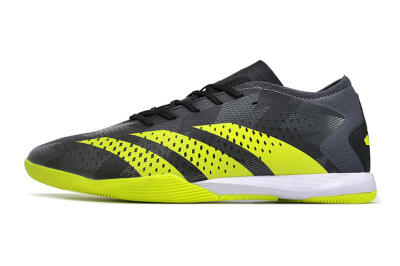 Men's Adidas Predator Accuracy.3 IC Football Shoes - Black/Green/White