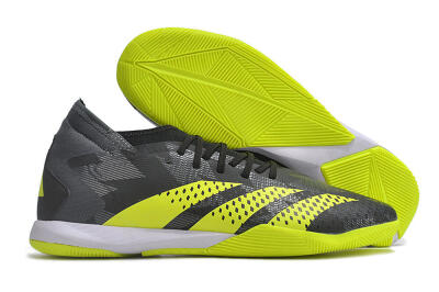 Men's Adidas Predator Accuracy.3 IC Football Shoes - Black/Green/White