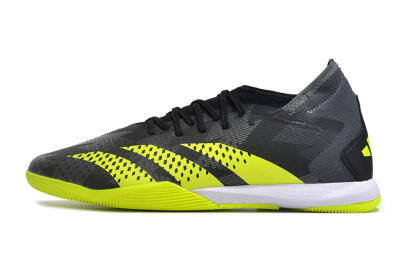 Men's Adidas Predator Accuracy.3 IC Football Shoes - Black/Green/White