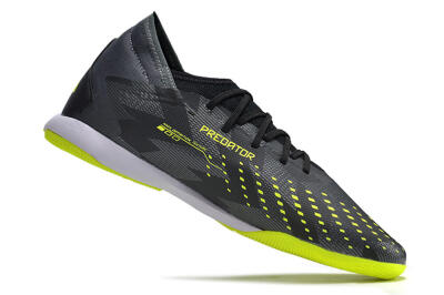 Men's Adidas Predator Accuracy.3 IC Football Shoes - Black/Green/White