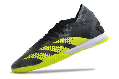 Men's Adidas Predator Accuracy.3 IC Football Shoes - Black/Green/White