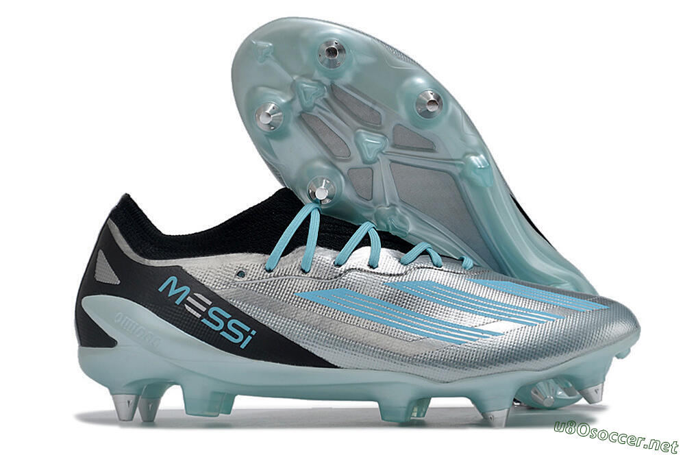 Men's Adidas X Speedportal.1 SG Football Boots - Silver/Black/Blue 2