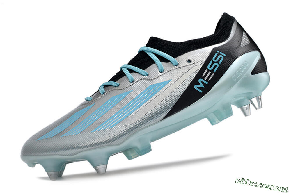 Men's Adidas X Speedportal.1 SG Football Boots - Silver/Black/Blue 5