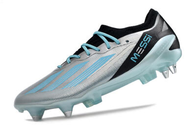 Men's Adidas X Speedportal.1 SG Football Boots - Silver/Black/Blue