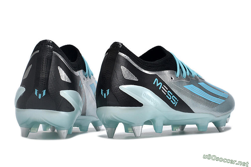 Men's Adidas X Speedportal.1 SG Football Boots - Silver/Black/Blue 6