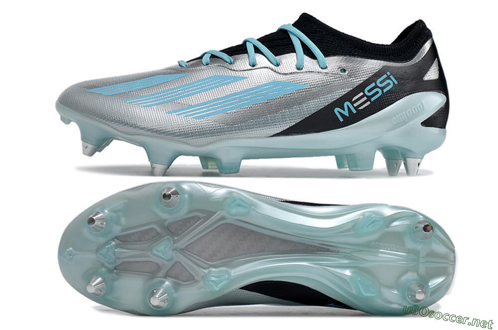 Men's Adidas X Speedportal.1 SG Football Boots - Silver/Black/Blue 1