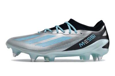 Men's Adidas X Speedportal.1 SG Football Boots - Silver/Black/Blue