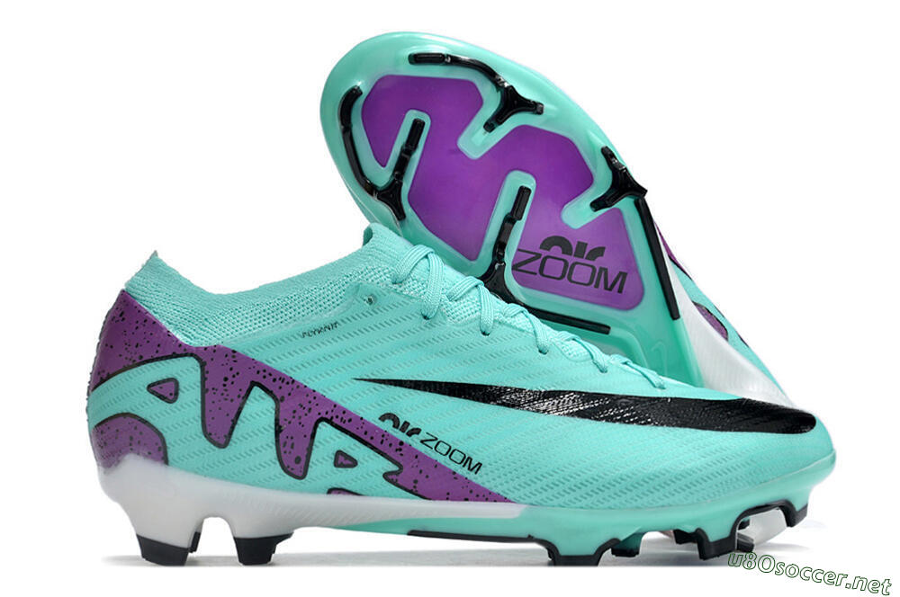 Men's Nike Air Zoom Mercurial Vapor 15 Elite FG Football Boots - Blue/Purple/Black 2