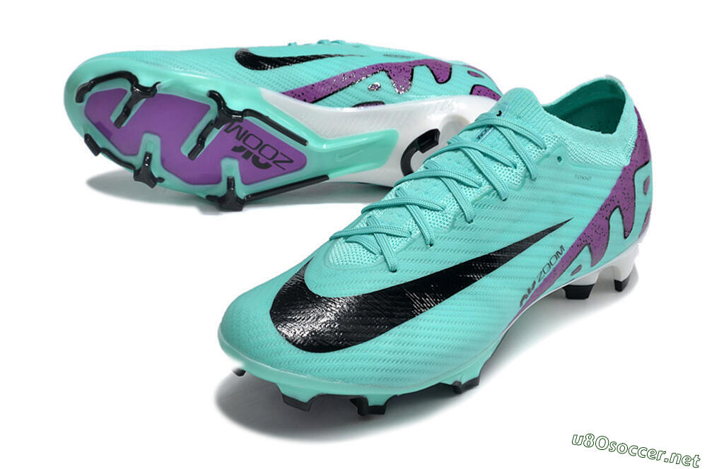 Men's Nike Air Zoom Mercurial Vapor 15 Elite FG Football Boots - Blue/Purple/Black 3