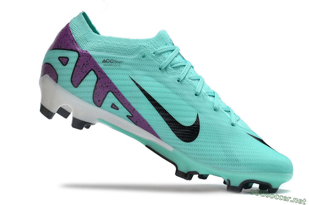 Men's Nike Air Zoom Mercurial Vapor 15 Elite FG Football Boots - Blue/Purple/Black 4