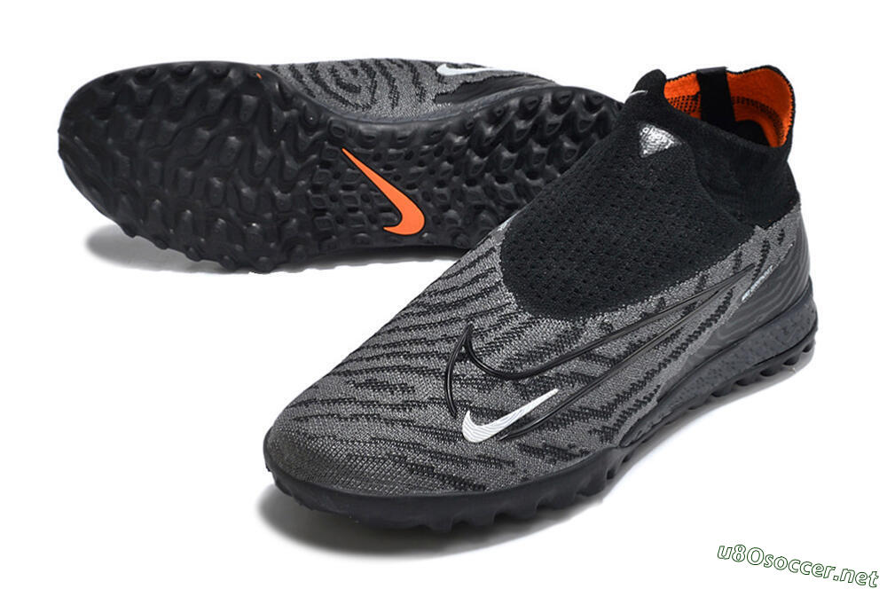 Unisex Nike Phantom GX Elite DF Link TF Football Shoes - Black/White 3