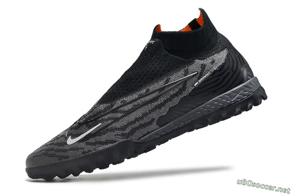 Unisex Nike Phantom GX Elite DF Link TF Football Shoes - Black/White 5