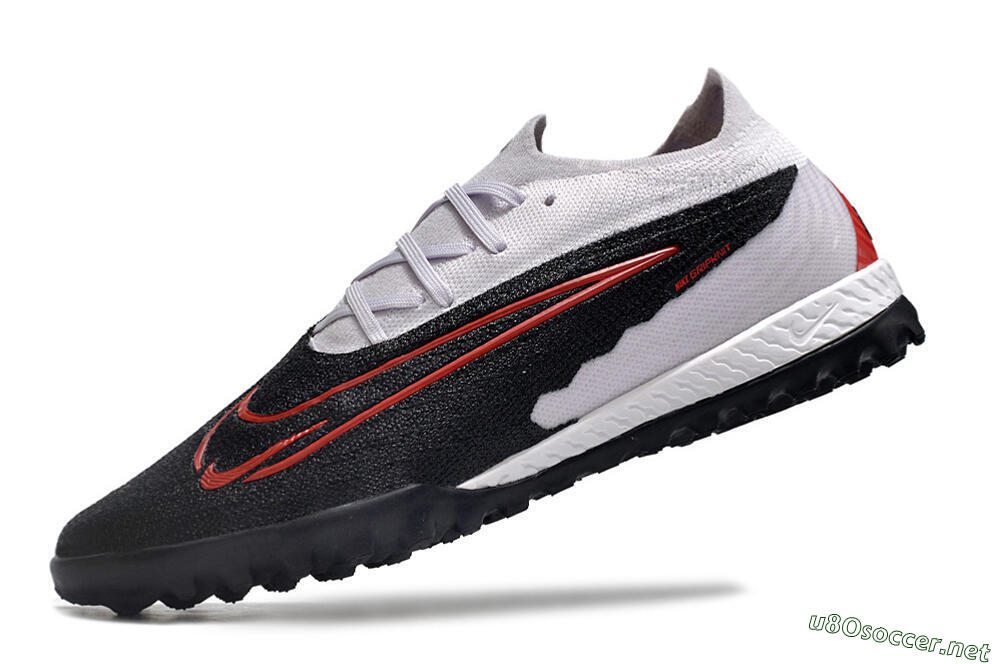 Men's Nike Phantom GX Elite TF Football Shoes - Black/White/Red 5