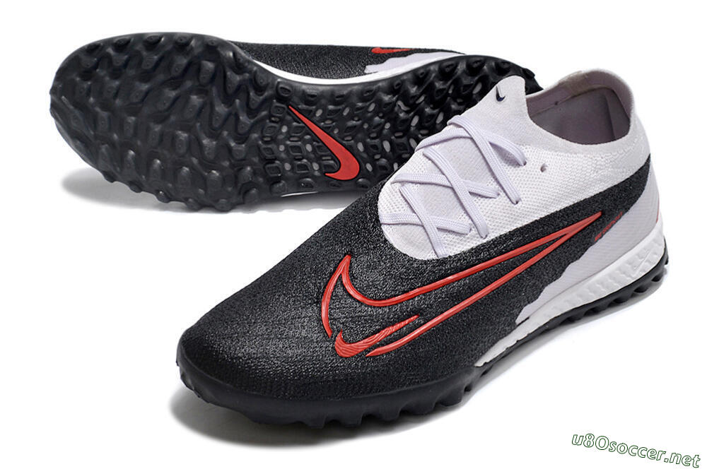 Men's Nike Phantom GX Elite TF Football Shoes - Black/White/Red 3