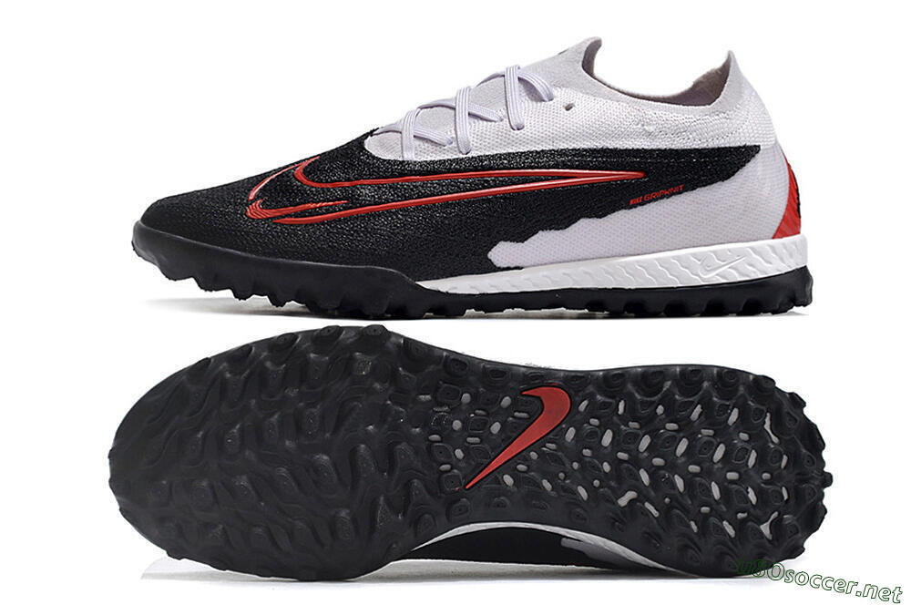 Men's Nike Phantom GX Elite TF Football Shoes - Black/White/Red 1