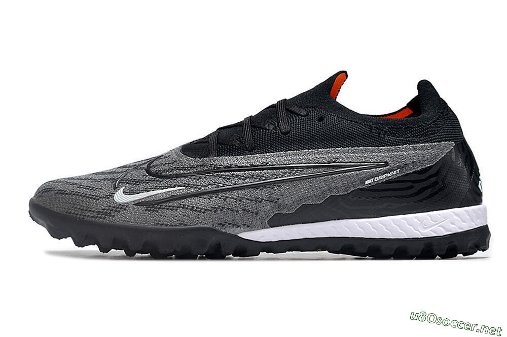 Men's Nike Phantom GX Elite TF Football Shoes - Black/White/Grey 0