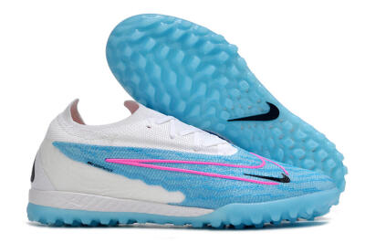 Men's Nike Phantom GX Elite TF Football Shoes - Blue/White/Pink