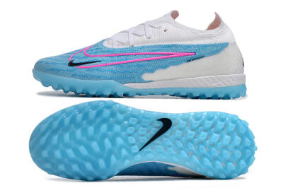 Men's Nike Phantom GX Elite TF Football Shoes - Blue/White/Pink
