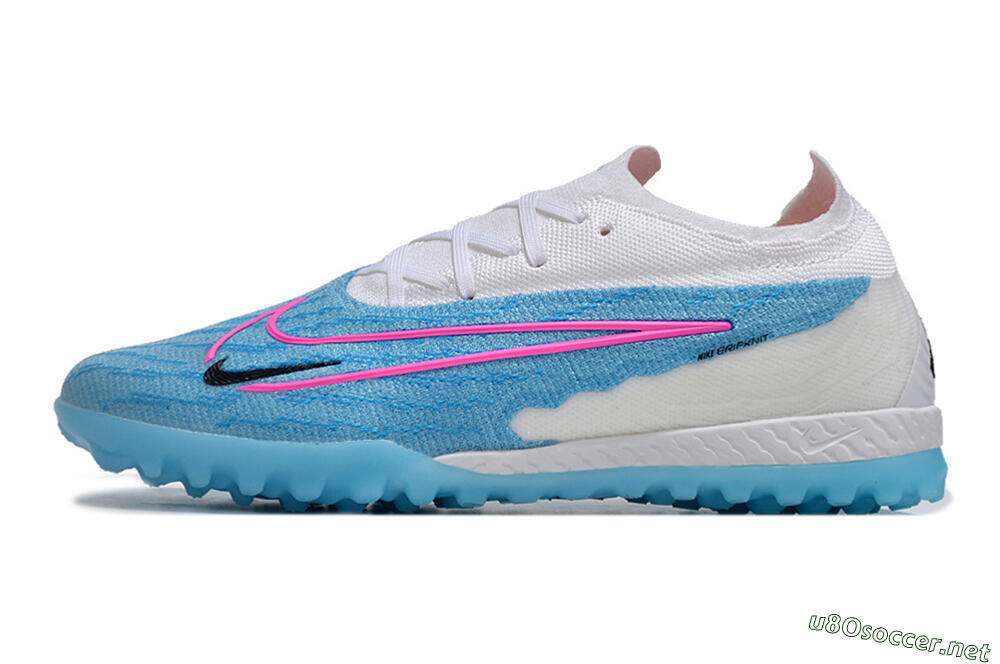 Men's Nike Phantom GX Elite TF Football Shoes - Blue/White/Pink 0