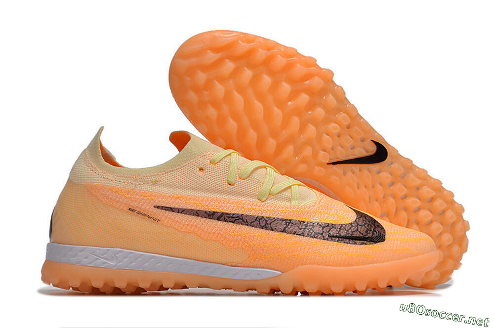 Men's Nike Phantom GX Elite TF Football Shoes - Orange/Pink/Black 2