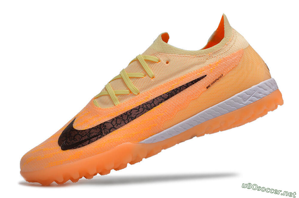 Men's Nike Phantom GX Elite TF Football Shoes - Orange/Pink/Black 5