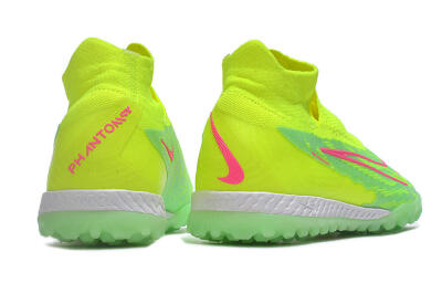 Men's Nike Phantom GX Elite DF Link TF Football Shoes - Green/Pink/White