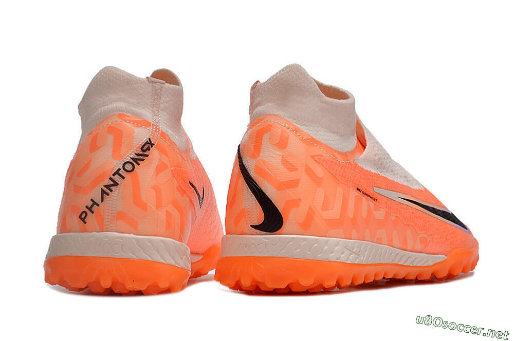 Men's Nike Phantom GX Elite DF Link TF Football Shoes - Orange/Pink/Black/Purple 6