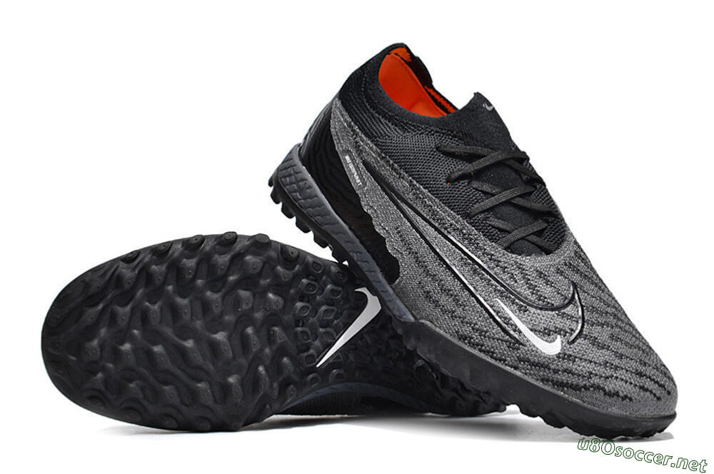 Unisex Nike Phantom GX Elite TF Football Shoes - Black/Grey/White 4