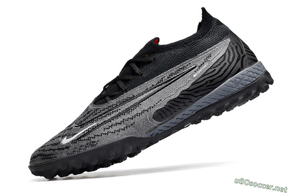 Unisex Nike Phantom GX Elite TF Football Shoes - Black/Grey/White 8