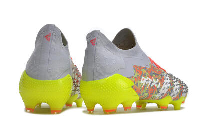 Unisex Adidas Predator Freak.1 FG Football Boots - Grey/White/Orange/Green