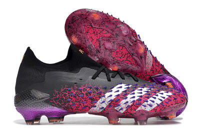Unisex Adidas Predator Freak.1 FG Football Boots - Black/Pink/Purple