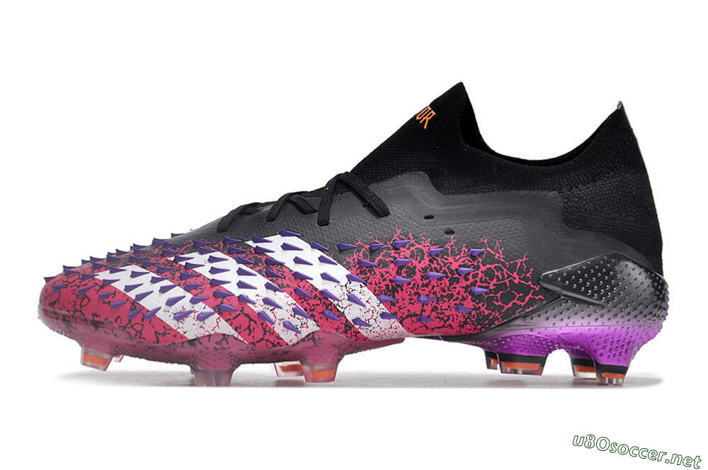 Unisex Adidas Predator Freak.1 FG Football Boots - Black/Pink/Purple 0