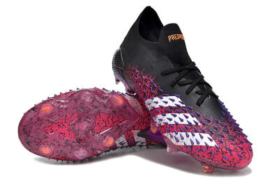 Unisex Adidas Predator Freak.1 FG Football Boots - Black/Pink/Purple