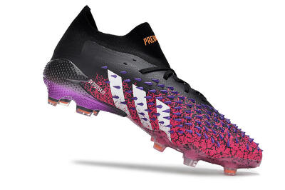 Unisex Adidas Predator Freak.1 FG Football Boots - Black/Pink/Purple