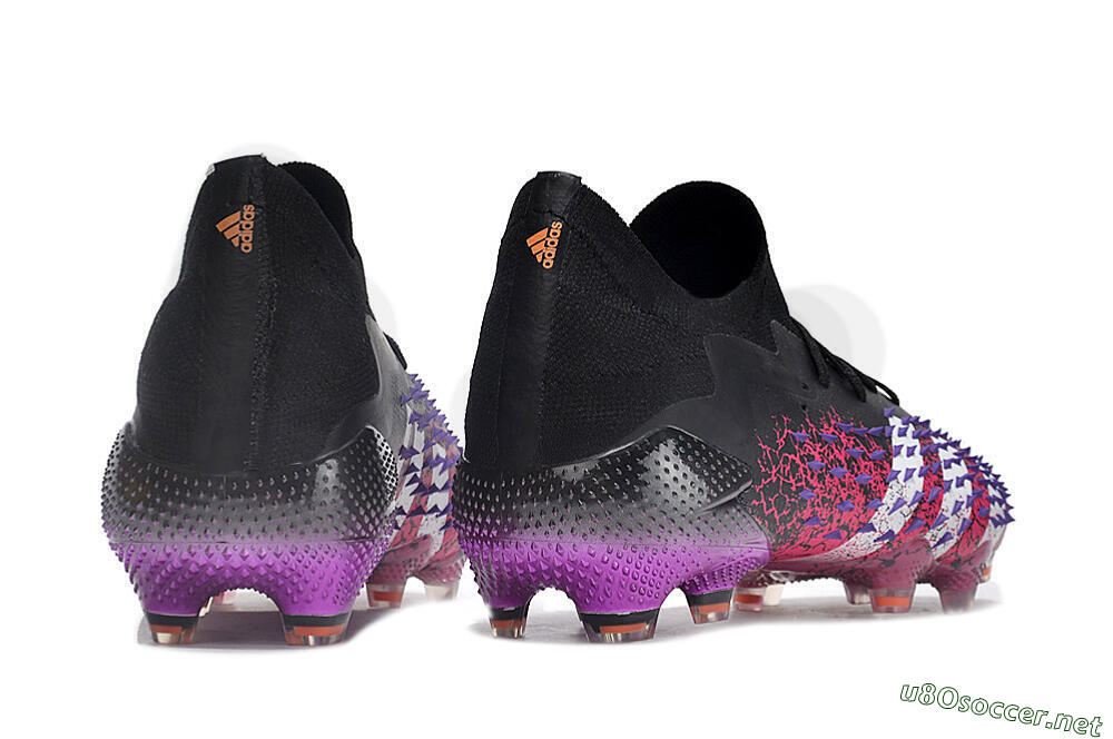 Unisex Adidas Predator Freak.1 FG Football Boots - Black/Pink/Purple 6