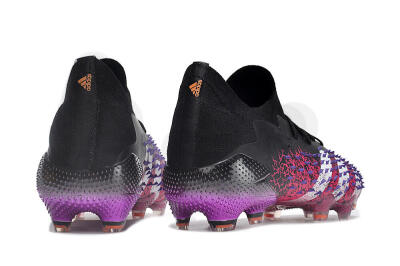 Unisex Adidas Predator Freak.1 FG Football Boots - Black/Pink/Purple