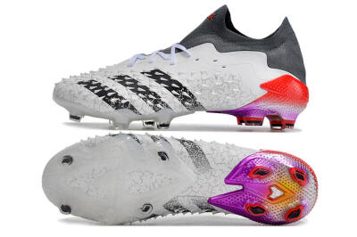 Unisex Adidas Predator Freak.1 FG Football Boots - White/Black/Grey/Red