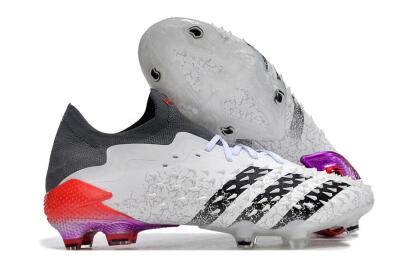 Unisex Adidas Predator Freak.1 FG Football Boots - White/Black/Grey/Red