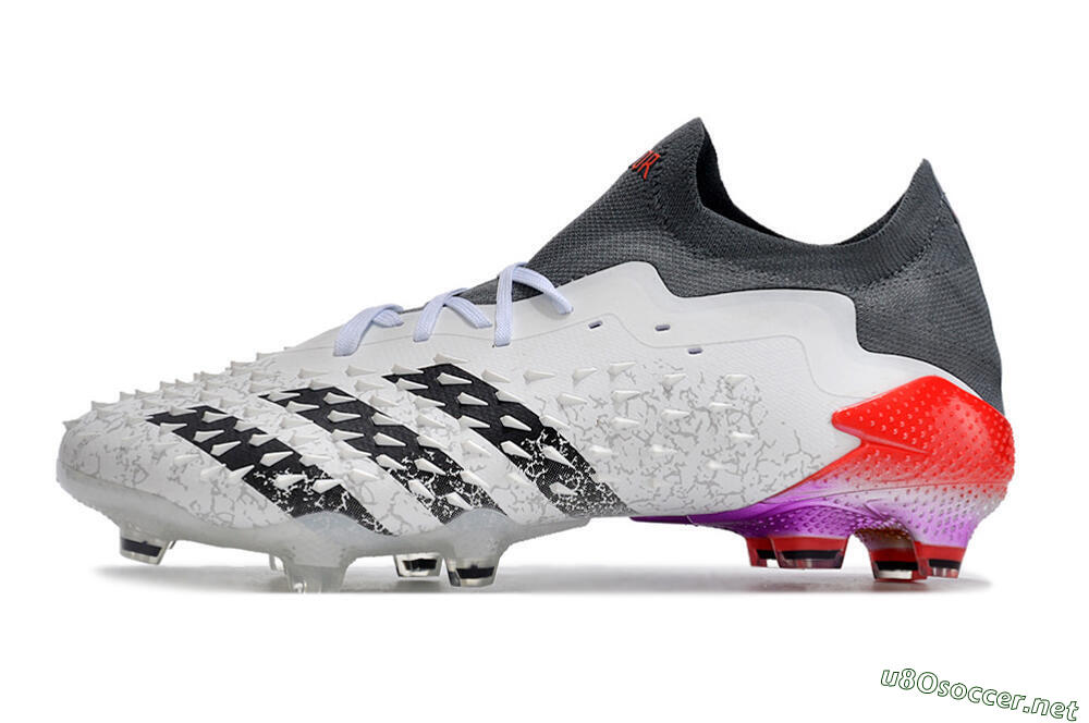 Unisex Adidas Predator Freak.1 FG Football Boots - White/Black/Grey/Red 0