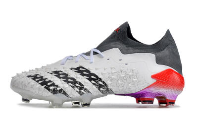 Unisex Adidas Predator Freak.1 FG Football Boots - White/Black/Grey/Red
