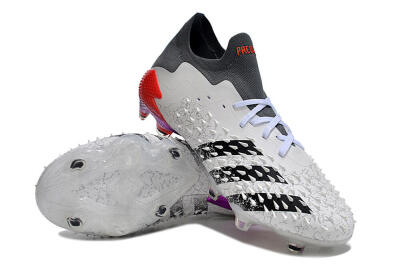 Unisex Adidas Predator Freak.1 FG Football Boots - White/Black/Grey/Red