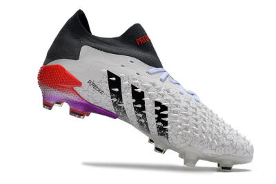 Unisex Adidas Predator Freak.1 FG Football Boots - White/Black/Grey/Red