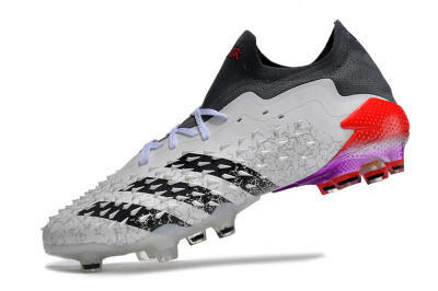 Unisex Adidas Predator Freak.1 FG Football Boots - White/Black/Grey/Red