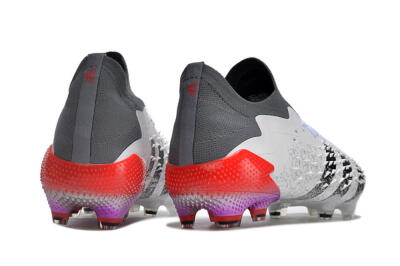 Unisex Adidas Predator Freak.1 FG Football Boots - White/Black/Grey/Red