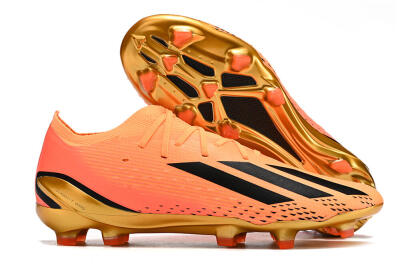 Men's Adidas X Speedportal .1 2022 World Cup Boots FG Football Boots - Orange/Black/Gold