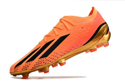 Men's Adidas X Speedportal .1 2022 World Cup Boots FG Football Boots - Orange/Black/Gold