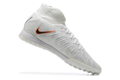 Men's Nike Phantom GX DF Elite TF Football Shoes - White/Black/Orange