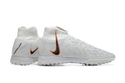 Men's Nike Phantom GX DF Elite TF Football Shoes - White/Black/Orange